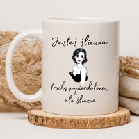 CHAMSKI KUBEK BEZ CENZURY | ŚMIESZNY PREZENT | DO PRACY BIURA DOMU | 330 ml