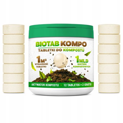 BioTab KOMPO tabletki do kompostowania aktywator kompostu na 14 m3 na Arena.pl