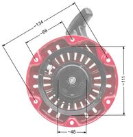 Rozrusznik Honda GX100 zam. 28400-Z0D-V02ZC / 28400-Z0D-003ZA NZ548