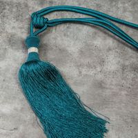 Sznur dekoracyjny do zasłon SUSANE turkusowy