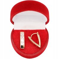 Złote KOLCZYKI ze stali chirurgicznej 316L K583