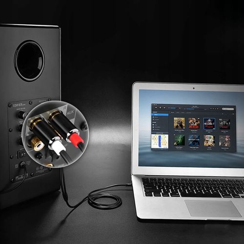 Kabel RETOO 3,5 mm minijack (3,5 mm) - 2x RCA (cinch) 1,5 m na Arena.pl