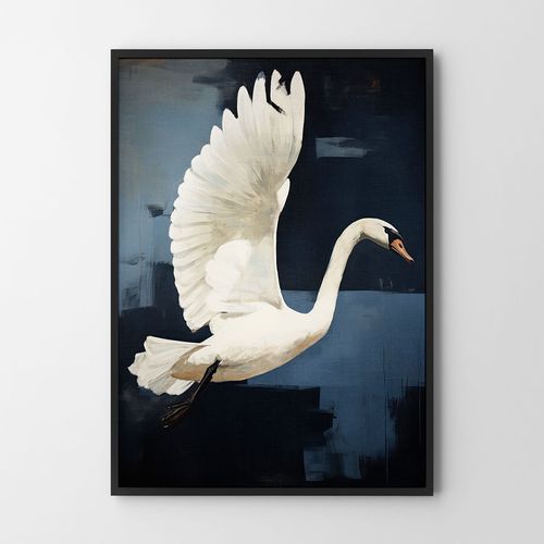 Plakat łabędź abstrakcja obraz 40x50 cm na Arena.pl