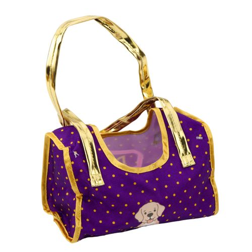 Piesek W Torebce Pluszowy Maskotka Przytulanka Jasnobrązowy na Arena.pl