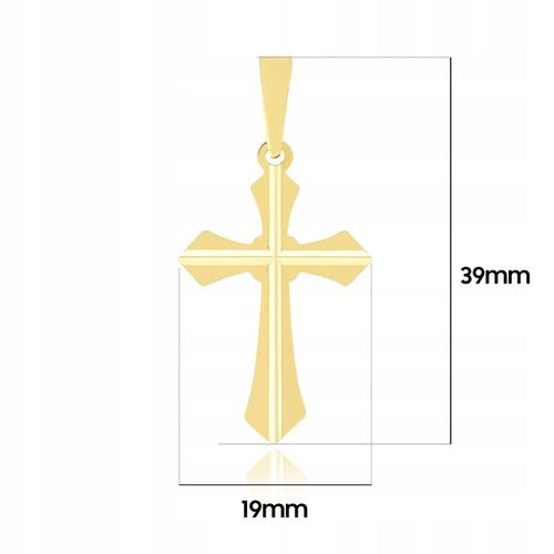 ZŁOTY ŁAŃCUSZEK KOMUNIJNY PR. 925 585 WISIOREK KRZYŻYK DLA CHŁOPCA + GRAWER na Arena.pl