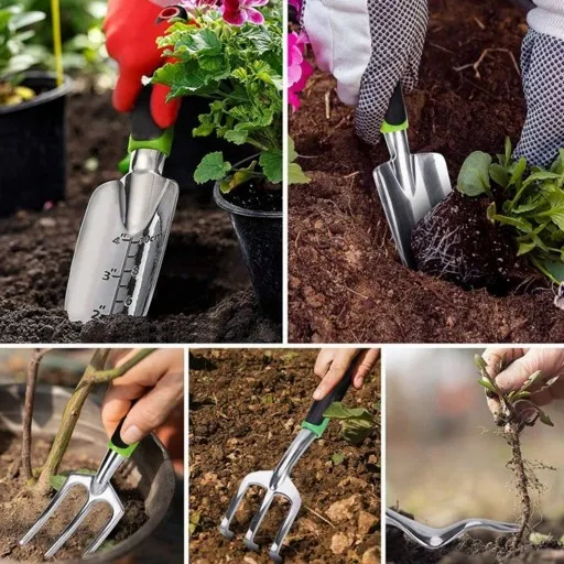 ZESTAW 5 SZTUK NARZĘDZIA DO OGRODU KOMPLET OGRODNIKA zdjęcie 5