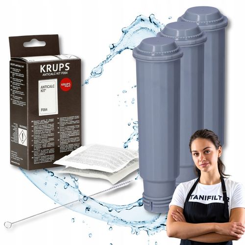 3x Filtr do ekspresu Krups zamiennik Spitze Gewinde i Odkamieniacz F054 na Arena.pl