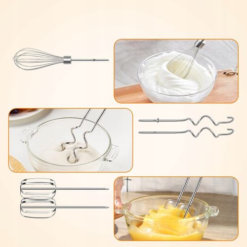 Mikser ręczny elektryczny kuchenny 400W 6 biegów TURBO 5 mieszadła na Arena.pl