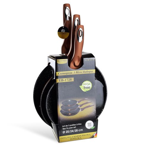 Komplet 3 patelni Edenberg na Arena.pl