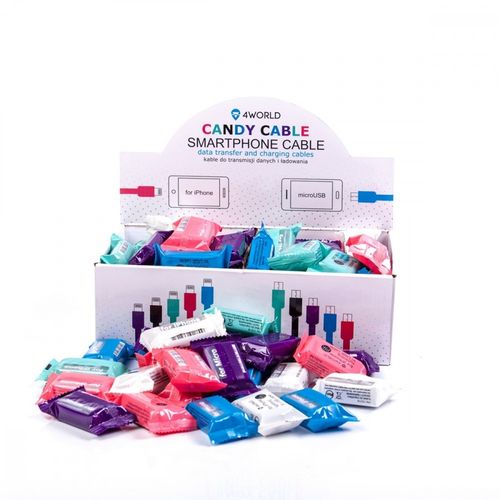 4world Candy Cable, kabel do przesyłu danych, Lightning na Arena.pl