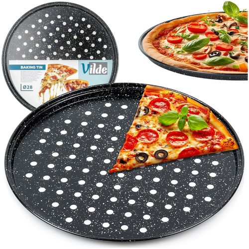 Forma do pizzy granitowa perforowana 28 cm na Arena.pl