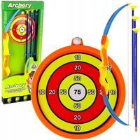 Łuk dla dzieci Strzały na przyssawki Zestaw strzelecki bezpieczny tarcza LT