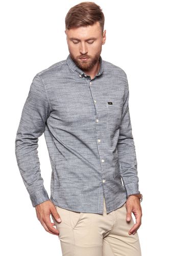 LEE SLIM BUTTON DOWN PITCH BLACK L66XZNEM L na Arena.pl