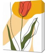 Obraz 40x50cm Przerysowany Tulipan