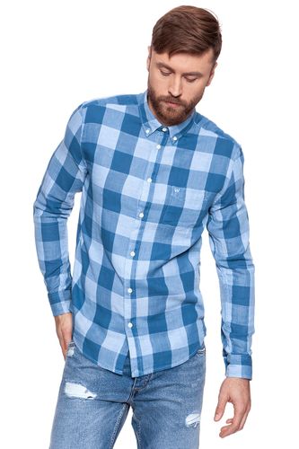 WRANGLER LS 1PKT BUTTON DOWN CHAMBRAY BLUE W5874OQUV L na Arena.pl