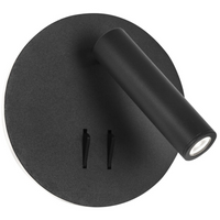 Regulowana lampa ścienna Armilla reflektorek LED 9W 3000K czarny