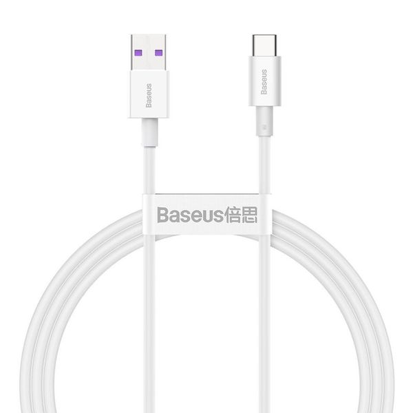 KABEL BASEUS SUPERIOR SERIES USB/USB-C 66W 1M WHITE zdjęcie 1