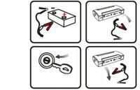 JUMP STARTER ROZRUCH BOOSTER POWERBANK LATARKA MŁOTEK KABLE ZESTAW 12800mAh