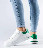 Biało-zielone sneakersy Leland 38
