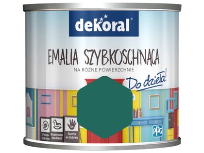 Farba Dekoral Akrylux Emalia szybkoschnąca (0.5 l, Nabity w butelkę)