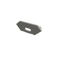 szara zaślepka z otworem GLC1 endcap grey with hole