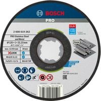 Korundowa tarcza tnąca PRO do stali nierdzewnej 125×1×22,23 mm 10 szt BOSCH