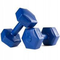 mocne wytrzymałe hantle winylowe antypoślizgowe BITUMICZNE zestaw 2x2kg