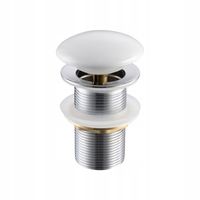 AQUAUNO KOREK UMYWALKOWY KLIK KLAK BEZ PRZELEWU CERAMICZNY BIAŁY model 6