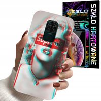 ETUI DO XIAOMI NOTE 9 PRO - Monroe MODNE KOBIECE WZORY + SZKŁO