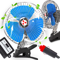 Duży Wiatrak Wentylator Samochodowy Obrotowy Regulowany Oscylacja 12V Mocny