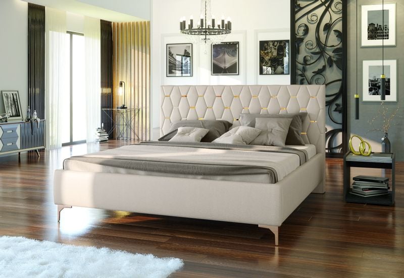 Łóżko podwójne tapicerowane PASSION 140x200 Sypialniane Tapicerowane zdjęcie 1