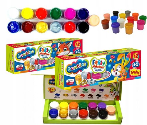 BAMBINO FARBY PLAKATOWE 12 KOL + 1 20 ML na Arena.pl