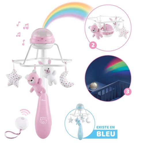 Karuzela Rainbow 3w1 różowa na Arena.pl