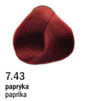 Allwaves Cream Color farba do włosów, koloryzacja trwała, 100 ml 7.43 papryka