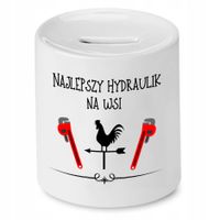 Skarbonka Dla Hydraulika Najlepszy Na Wsi Z Nadrukiem Ze Zdjęciem