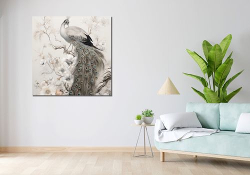 Obraz 100x100cm Pawia Gracja na Arena.pl