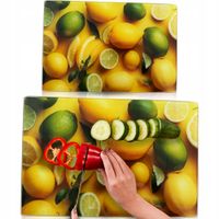 DESKA SZKLANA KUCHENNA 20x30CM ZE WZOREM DO KROJENIA SZKŁO HARTOWANE FESTA