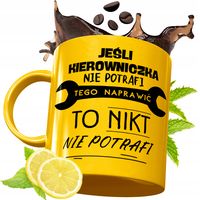 Złoty Kubek Premium Dla Kierowniczki Prezent Z Nadrukiem Ze Zdjęciem