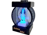 BABCIA BABCI ZNICZ LAMPION KOŁO RTN GŁADKI CZARNY+FIGURKA LED