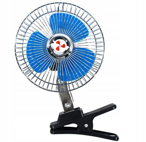 MOCNY WENTYLATOR WIATRAK SAMOCHODOWY 12V DO AUTA NA KRATKĘ KLIPS ŚRUBY na Arena.pl