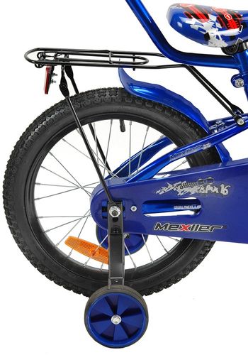 Rower 16 MEXLLER BMX sreb/nieb. + koszyk na Arena.pl