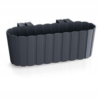 Skrzynka balkonowa Boardee Hook DDECZ400 | Antracyt, Kształt Prostokątny, Wymiary 21.2x38.3x13 cm, Kolor Antracyt, Prosperplast