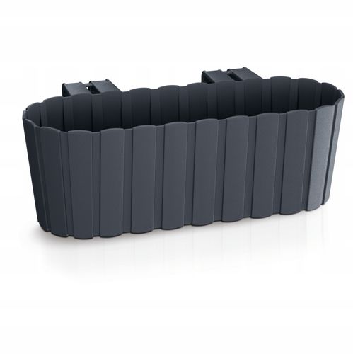 Skrzynka balkonowa Boardee Hook DDECZ400 | Antracyt, Kształt Prostokątny, Wymiary 21.2x38.3x13 cm, Kolor Antracyt, Prosperplast na Arena.pl