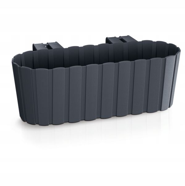 Skrzynka balkonowa Boardee Hook DDECZ400 | Antracyt, Kształt Prostokątny, Wymiary 21.2x38.3x13 cm, Kolor Antracyt, Prosperplast zdjęcie 1