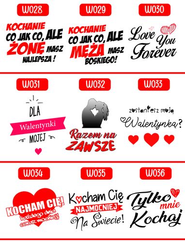 KUBEK MAGICZNY PREZENT DLA DZIEWCZYNY ŻONY MĘŻA CHŁOPAKA WALENTYNKI WZORY na Arena.pl