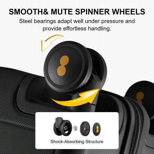 Level8 Walizka twarda średnia poliwęglan (polikarbonat) B07MXF4G8K 40 l na Arena.pl