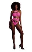 Body With Grecian Neckline - Neon Pink - Xs/Xl