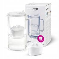 Dzbanek Filtrujący Szklany Aquaphor Glass 2,5l z Wkładem Maxfor + Biały