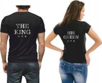 Koszulki PREZENT NA urodziny dla par Queen King