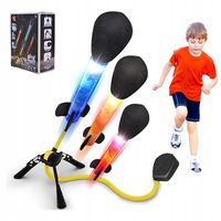 WYRZUTNIA KATAPULTA RAKIET PIANKOWYCH Z ŚWIATŁAMI POMPKA RAKIETY NA PREZENT